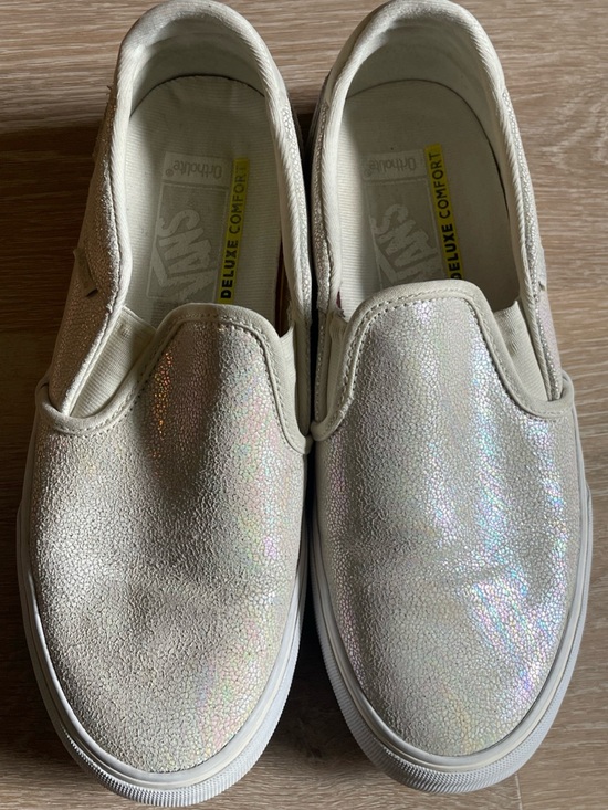 Vans Shoes - VANS Iridescent Asher Deluxe Comfort Ortholite Slip On Shoes